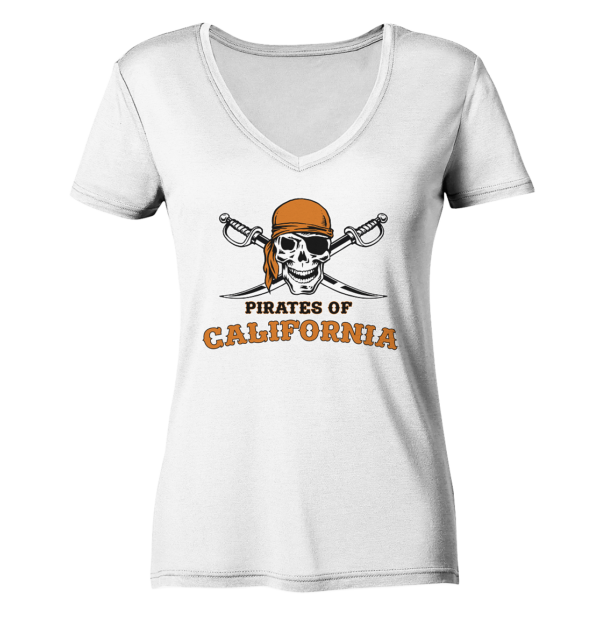 Pirates of California - Ladies V-Neck Shirt - Amfoo Shop