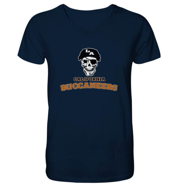 California Buccaneers - Mens Organic V-Neck Shirt - Amfoo Shop