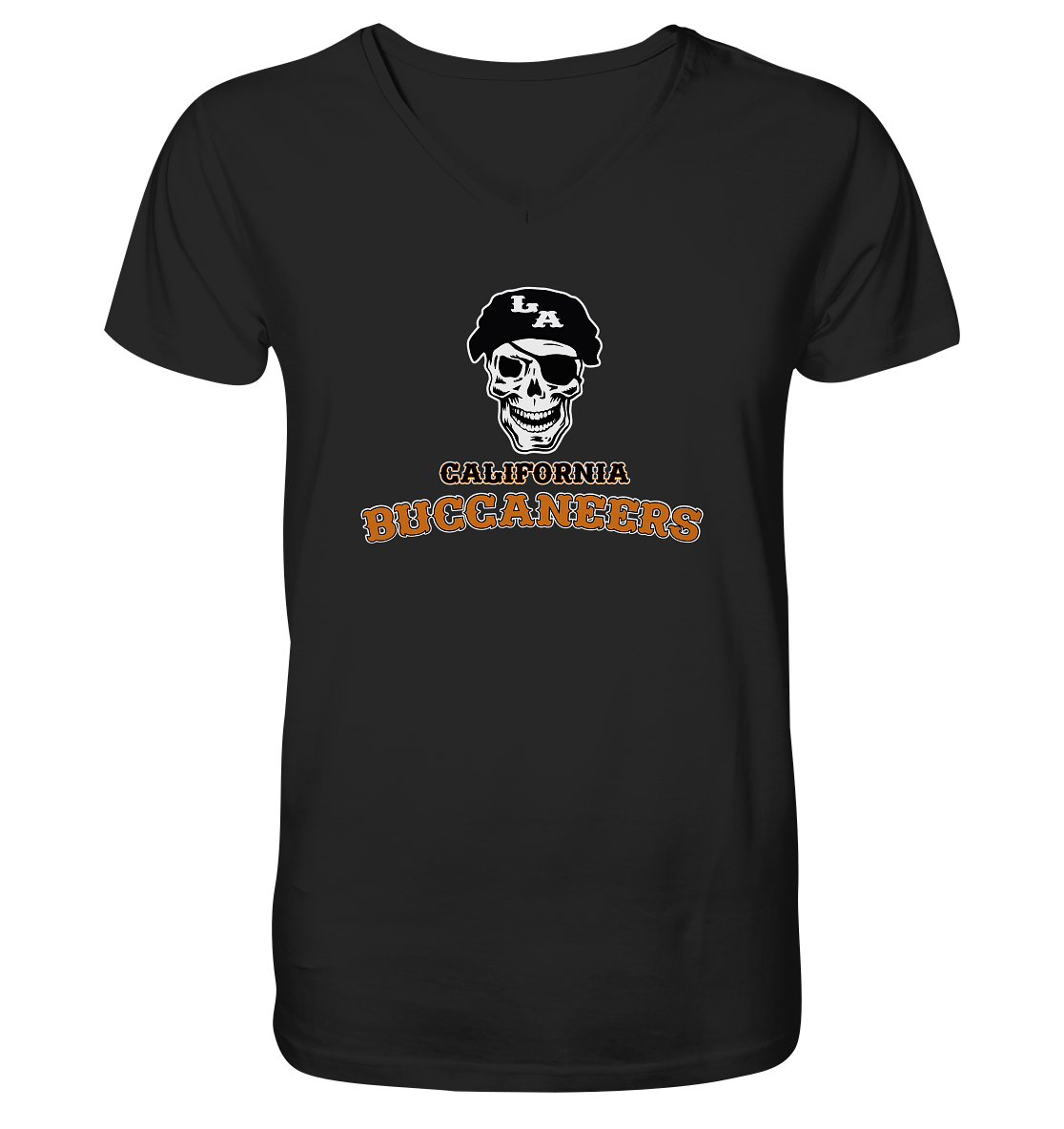 California Buccaneers - Mens Organic V-Neck Shirt - Amfoo Shop