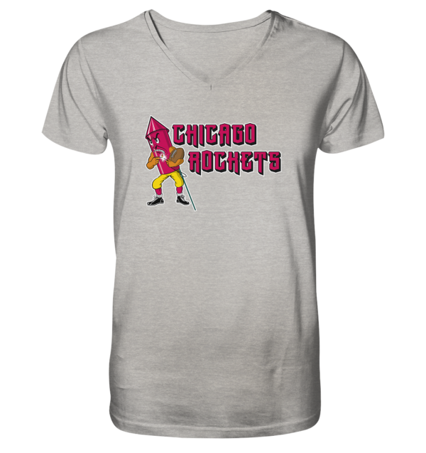 Chicago Rockets - Mens Organic V-Neck Shirt - Amfoo Shop