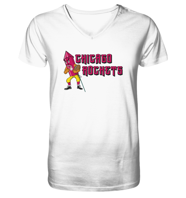 Chicago Rockets - Mens Organic V-Neck Shirt - Amfoo Shop