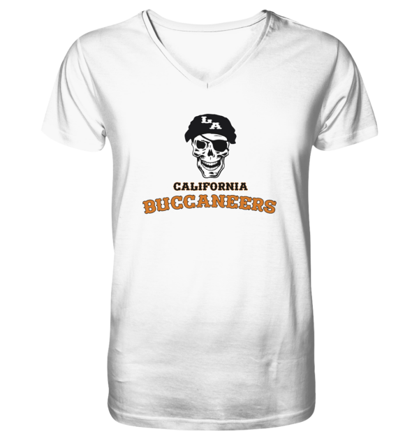 California Buccaneers - Mens Organic V-Neck Shirt - Amfoo Shop