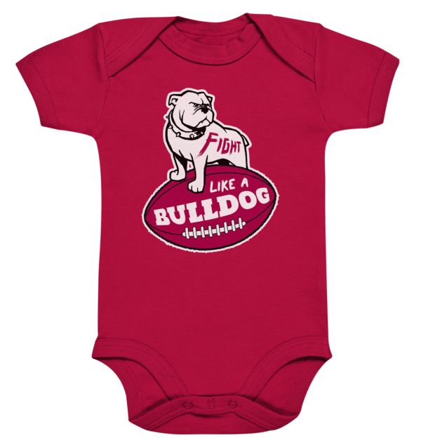 Fight like a Bulldog - Organic Baby Bodysuite - Amfoo Shop