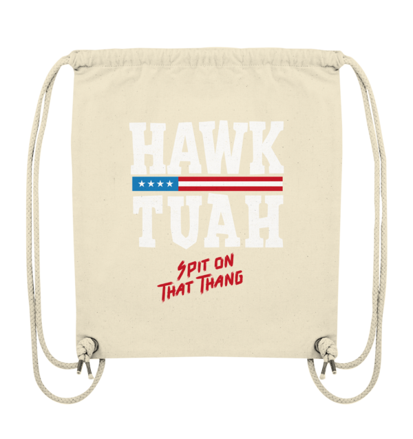 Hawk Tuah White - Organic Gym-Bag - Amfoo Shop