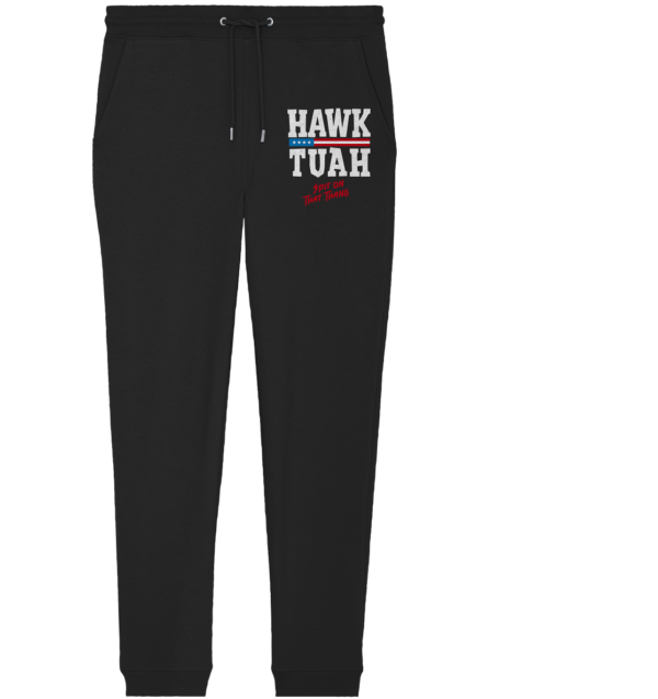 Hawk Tuah White - Organic Jogger Pants - Amfoo Shop