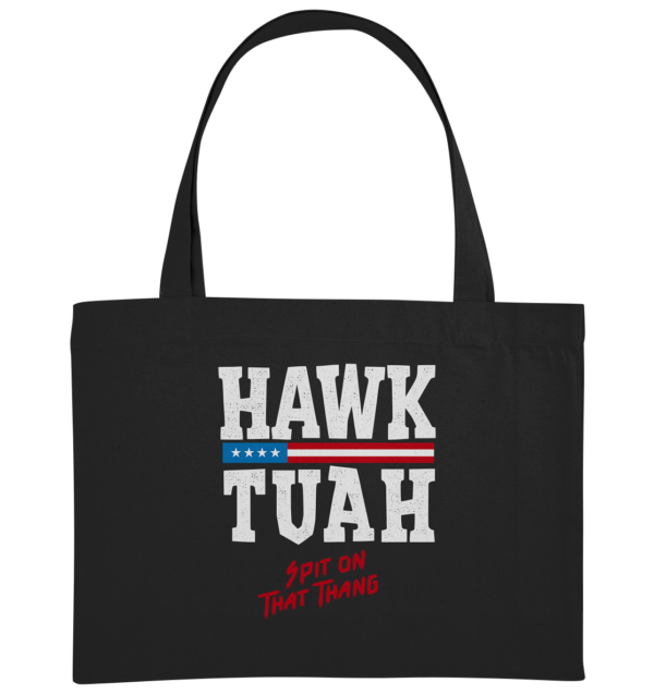 Hawk Tuah White - Organic Shopping-Bag - Amfoo Shop