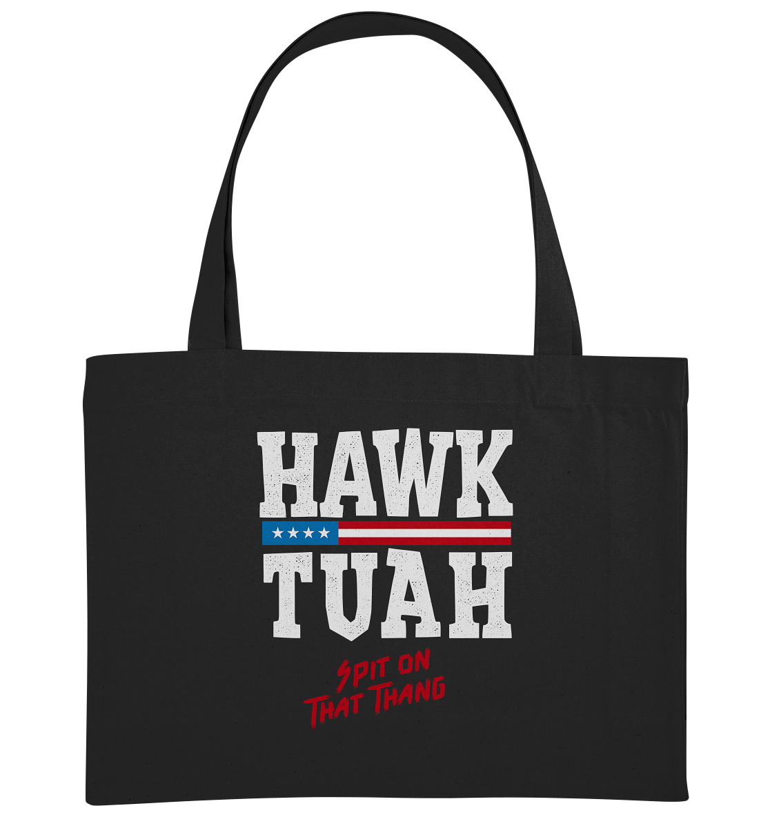 Hawk Tuah White - Organic Shopping-Bag - Amfoo Shop