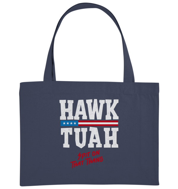 Hawk Tuah White - Organic Shopping-Bag - Amfoo Shop