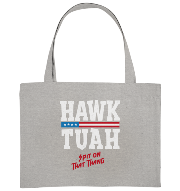 Hawk Tuah White - Organic Shopping-Bag - Amfoo Shop