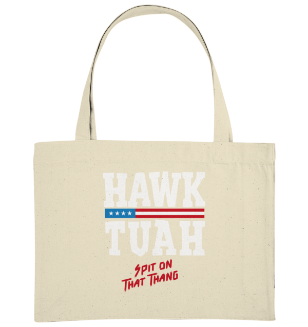 Hawk Tuah White - Organic Shopping-Bag - Amfoo Shop