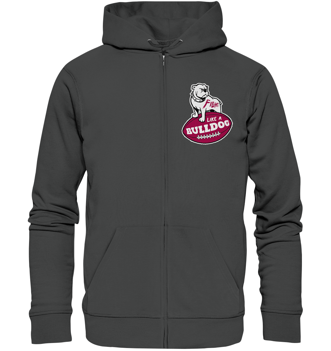 Fight like a Bulldog - Organic Zipper - Amfoo Shop