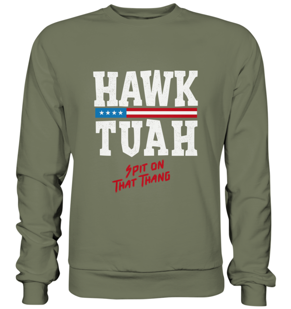 Hawk Tuah White - Premium Sweatshirt - Amfoo Shop