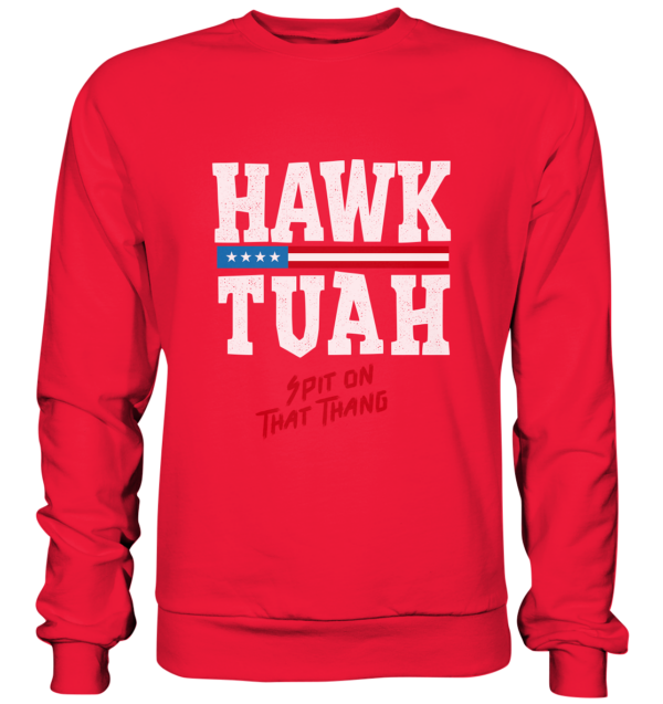 Hawk Tuah White - Premium Sweatshirt - Amfoo Shop