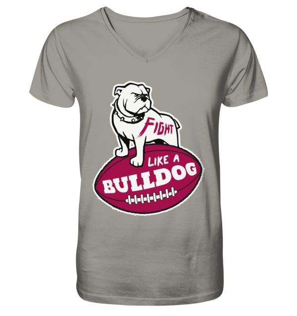 Fight like a Bulldog - V-Neck Shirt - Amfoo Shop