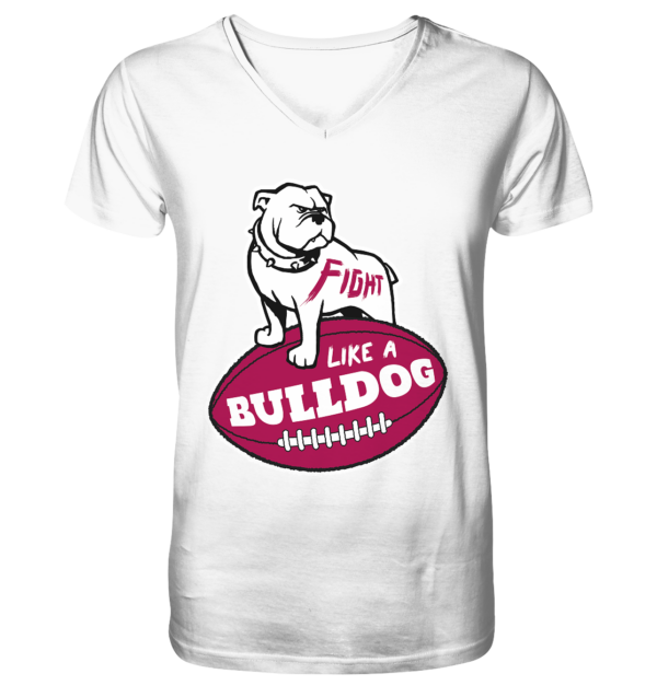 Fight like a Bulldog - V-Neck Shirt - Amfoo Shop